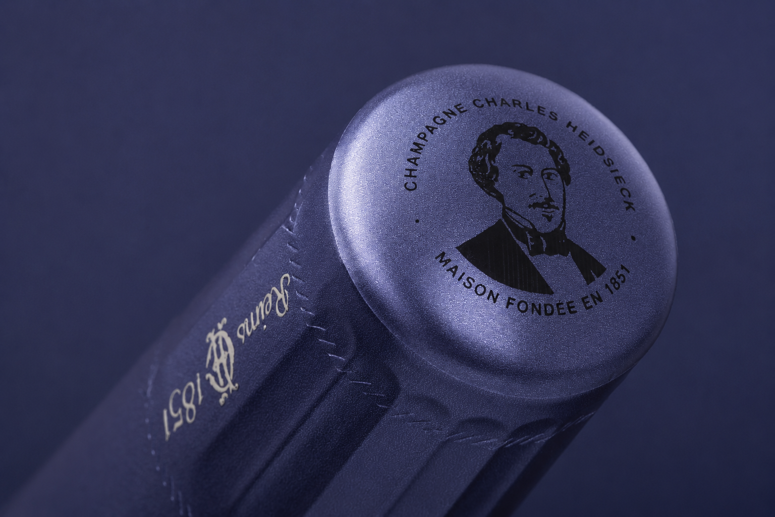 Charles Heidsieck, tête coiffe
