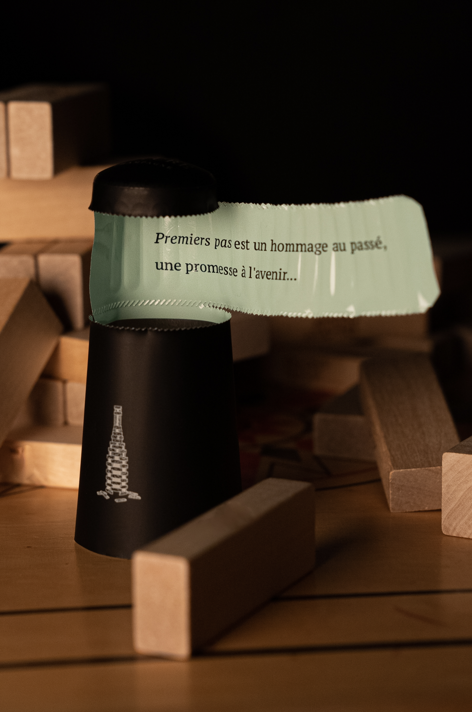 Champagne Pature, coiffe ouverture mise en scène