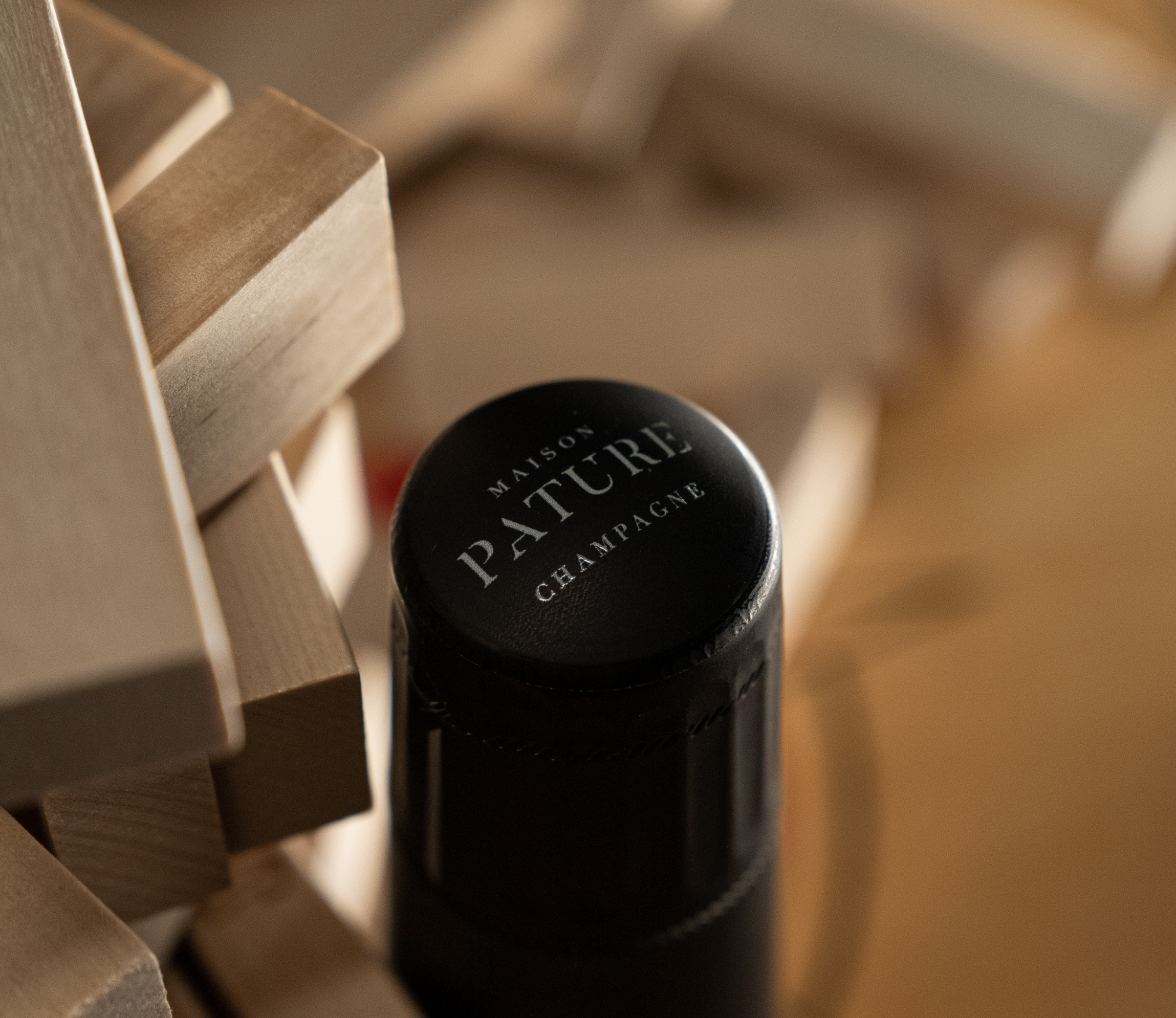 Champagne Pature, coiffe tête mise en scène